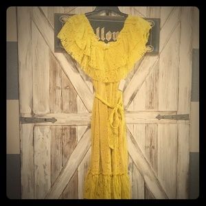 Neiman Marcus brand Off the Shoulder Lace Dress